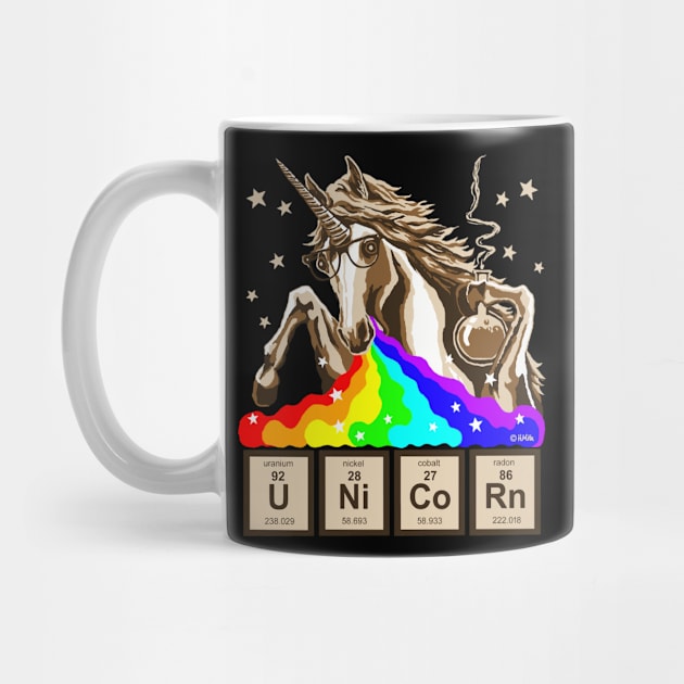 Chemistry Unicorn Pukes Rainbow by NewSignCreation